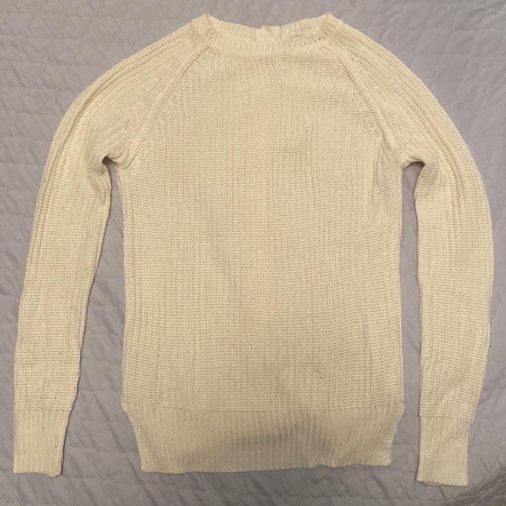 Knit Zara Sweater with Buttoned Back